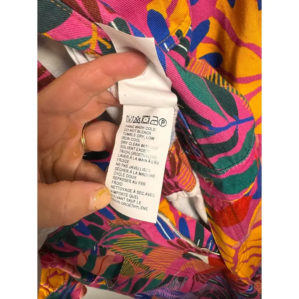 FARM Rio Macaw 100% Cotton Tropical Jumpsuit Coveralls, XS- NWT - Picture 10 of 11